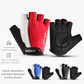 Size XL Black Padded Half-Finger Cycling Gloves - Breathable Shock-Absorbing Workout Gloves for Gym & Fitness