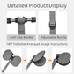 Grey Assisted Rebound Ab Roller with Foldable Knee Pad - Dual Wheel Core Trainer for Home Gym