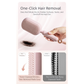 Pink Innovative Self-Cleaning Cushion Hairbrush - Retractable Bristle Detangling & Scalp Massager