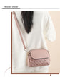 Black Chic Quilted Crossbody Bag - Multi-Compartment PU Leather Shoulder Purse