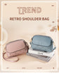 Pink Chic Quilted Crossbody Bag - Multi-Compartment PU Leather Shoulder Purse