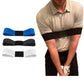 White Golf Swing Trainer Arm Band - Simple Posture Corrector for Improved Alignment & Connection