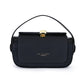 Brown Elegant Top Handle Crossbody Bag - Structured PU Leather Box Purse for Women
