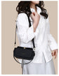 Brown Elegant Top Handle Crossbody Bag - Structured PU Leather Box Purse for Women