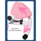 Pink Split Leg & Waist Twister Board - Core Abdominal Trainer with Resistance Bands for Home Fitness