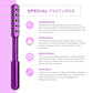 Black Germanium Stone Facial Roller - Uplifting & Sculpting Beauty Massager for Face and Body