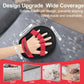 2-Pack Red and Black Pet Hair Remover Glove - Reusable Double-Sided Deshedding Glove for Dog & Cat Grooming, Sofa, Carpet & Clothes Cleaning