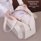 Pink Waterproof Wet Dry Separation Travel Bag - Gym, Beach, Swim, Sports Tote with Shoe Compartment(Filming props are not included)