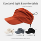 Black Foldable Packable Visor Cap for Women, Quick Dry Outdoor Running Sport Sun Protection Hat