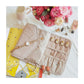 Blue Portable Jewelry Roll Bag Travel Organiser High-End Delicate Accessories Necklace Earring Ring Storage(Jewelry is not included)