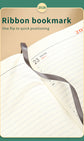 Orange 2026 A5 English Daily Planner Notebook 365-Day Schedule Book for Monthly & Annual Planning