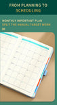Purple 2026 A5 English Daily Planner Notebook 365-Day Schedule Book for Monthly & Annual Planning