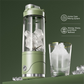Black Portable Automatic Rechargeable Blender Wireless Juicer Mini Ice Crusher for Smoothies & Shakes