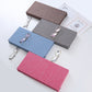 Brown Multi-Compartment Glasses Storage Box Dust-proof Fabric Eyewear Display Organiser with Snap Closure