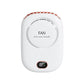 White Portable Bladeless Neck Fan with Waist Clip & Digital Display USB Rechargeable Mini Fan