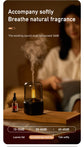White Creative Candleligh Aromatherapy Diffuser USB Desktop Ambient Candle Lamp Humidifier