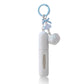 Blue 3 Pack Plush Perfume Atomiser Keychain - 5ml Portable Refillable Spray Bottle with Pom Pom Bag Charm