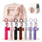 3 Pack Plush Perfume Atomiser Keychain - 5ml Portable Refillable Spray Bottle with Pom Pom Bag Charm Random color