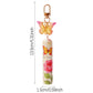 Purple 3 Pcs Portable 5ml Perfume Atomiser Keychain - Refillable Floral Spray Bottle with Butterfly Charm for Travel & Handbag