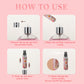 Purple 3 Pcs Portable 5ml Perfume Atomiser Keychain - Refillable Floral Spray Bottle with Butterfly Charm for Travel & Handbag