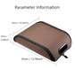 Brown Premium Car Under-Seat Shoe Organiser Box - PVC Leather Storage Case with Anti-Slip Velcro Fixation - Space Saving Vehicle Interior Solution