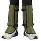 Green Outdoor Waterproof Leg Gaiters - Anti-Snake Bite & Scratch Protection Boot Covers - Breathable Nylon Oxford Leg Guards for Hiking Camping