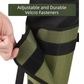Black Outdoor Waterproof Leg Gaiters - Anti-Snake Bite & Scratch Protection Boot Covers - Breathable Nylon Oxford Leg Guards for Hiking Camping
