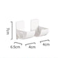 White 10 Pairs Self-Adhesive Wall Mount Storage Holders - Drill-Free Plastic Organiser Racks for Garbage Bags Cling Wrap & Umbrellas - Rental Friendly Kitchen Accessories