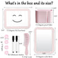 10-Piece Pink Magnetic Locker Organiser Set - Mirror, Whiteboard, Storage Box & Accessories - Back to School Kit