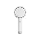 White 2-in-1 Handheld Fan with LED Makeup Mirror - Portable USB Rechargeable Beauty Light Fan with Desktop Base - 3 Speed Quiet Airflow for Travel & Summer