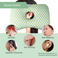 Blue Ergonomic Ear Pillow with Hole for Side Sleepers - Pressure Relief Cushion for Ear Pain, Piercings & CNH - Washable Cover