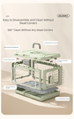 Green Premium Foldable Pet Carrier Crate - Breathable Aviation Travel Box for Cats & Small Dogs up to 10kg - Portable Car & Flight Transport Case