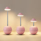 Pink Creative Tumbler LED Night Light - Rechargeable RGB Desk Lamp with Remote Control - Height Adjustable, Brightness Adjustable, Bedside Ambient Light
