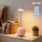 Pink Creative Tumbler LED Night Light - Rechargeable RGB Desk Lamp with Remote Control - Height Adjustable, Brightness Adjustable, Bedside Ambient Light