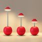 Red Creative Tumbler LED Night Light - Rechargeable RGB Desk Lamp with Remote Control - Height Adjustable, Brightness Adjustable, Bedside Ambient Light