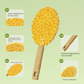 Green and Yellow Pet Durian Massage Comb 2-Pack - Cat Deshedding Brush with Dual-Sided TPR Design for Soft Skin and Fur Cleaning