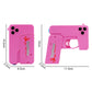 2 Pcs Blue Mini Foldable Phone Water Gun - Portable Dual-Nozzle Spray Toy for Summer Fun and Stress Relief