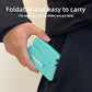 2 Pcs Grey Mini Foldable Phone Water Gun - Portable Dual-Nozzle Spray Toy for Summer Fun and Stress Relief