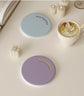 2 Pcs Blue Quick-Dry Natural Diatom Mud Coaster - Absorbent Bathroom Sink Mat for Kitchen and Washroom Use