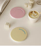 2 Pcs Purple Quick-Dry Natural Diatom Mud Coaster - Absorbent Bathroom Sink Mat for Kitchen and Washroom Use