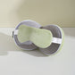 Green and Grey 3-in-1 Foldable Sleep Eye Mask with Neck Pillow - Compact Travel Pillow for Airplane, Office Naps and Restful Sleep