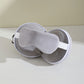 Grey 3-in-1 Foldable Sleep Eye Mask with Neck Pillow - Compact Travel Pillow for Airplane, Office Naps and Restful Sleep