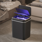 White Smart Sensor Trash Can – 20L Capacity, Touch-Free Operation with Odor-Blocking & Waterproof Design
