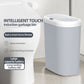 Beige and Brown Smart Sensor Trash Can – 15L Capacity, Compact Design for Home Use with Automatic Induction Opening(Three sensor modes)