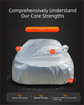 Silver 2M Universal Car Cover – 170T Taffeta Fabric, All-Weather Protection for Cars(4000×1750×1550MM)