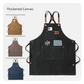 Black 16-ounce Heavy-Duty Canvas Apron – Durable, Waterproof & Oil-Resistant Kitchen Workwear for Cooking and Crafting