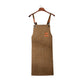 Black 16-ounce Heavy-Duty Canvas Apron – Durable, Waterproof & Oil-Resistant Kitchen Workwear for Cooking and Crafting