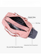 Blue Large Capacity Travel Duffel Bag – Wet & Dry Separation, Shoe Compartment, and Luggage Sleeve for Gym, Yoga, and Short Trips