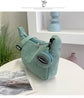 Green Minimalist Corduroy Crossbody Bag – Large Capacity Single Shoulder & Diagonal Sling Bag in Korean Style