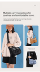 Blue Multi-Pocket Lightweight Nylon Crossbody Bag – Stylish, Functional, and Spacious Shoulder Bag for Women